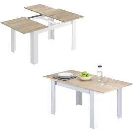 Dmora Dilici 140/190 x 78 x 90 cm Eiche/weiß