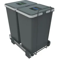 ELLETIPI Ecofil PF01 44B2 Mülleimer Mülltrennung, ausziehbar für Base,