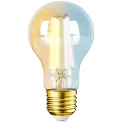 Aigostar E27 LED CCT Smart Wi-Fi Filament Retro Vintage Nostalgie Leuchtmittel dimmbar Bernstein 2700-6500K ST64 6 Watt