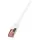 Logilink CQ2061S RJ45 Patchkabel CAT 6 S/FTP 3.00 m Weiß Flammwidrig, mit Rastnasenschutz 1 St.
