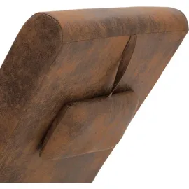 vidaXL Chaiselongue Loungesessel braun