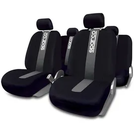 Sparco Komplettset SPC1011 Universal-Autositzbezüge vorne und hinten grau