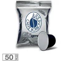 50 Kapseln Kaffee Pads' borbone Blend Schwarz Respresso Kompatibel Nespresso