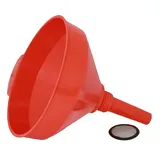 HPAUTO Trichter mit Sieb 19,5 cm Rot