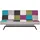 Beliani Schlafcouch Polyester 3-Sitzer Silber