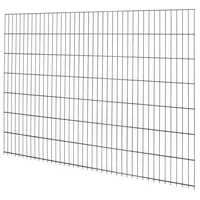 Floraworld Doppelstab-Mattenzaun Comfort 201 x 143 cm anthrazit