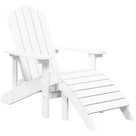 vidaXL Adirondack Gartenstuhl 38 x 45 x 46 cm weiß 1 St.