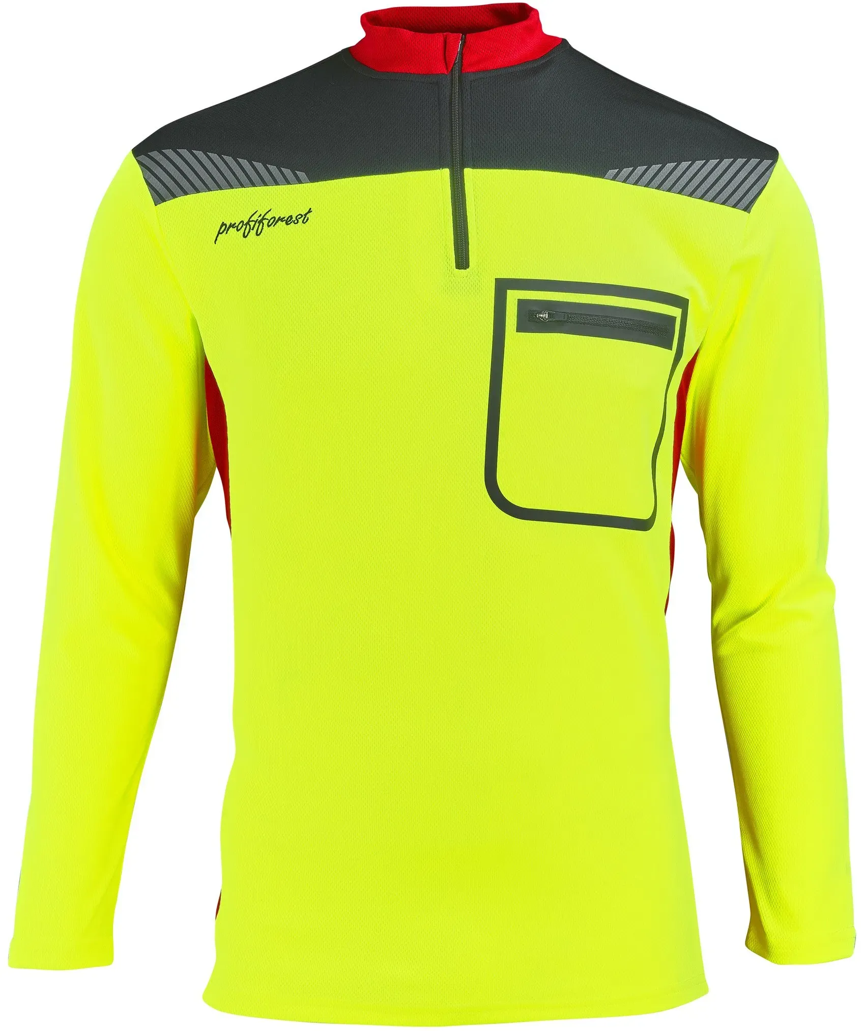 Profiforest Funktionsshirt Langarm Innovation, gelb-rot, M