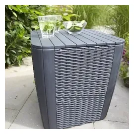 ALLIBERT Luzon Beistelltisch 39 x 39 cm anthrazit