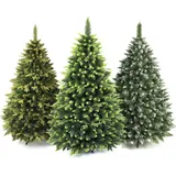 AmeliaHome Künstlicher Weihnachtsbaum 220 cm Tannenbaum Christbaum Kiefer PVC Weihnachtsdeko Klaus