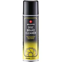 WELDTITE Bremsenreiniger 250 ml Spray für Scheibenbremsen und Bremszüge schwarz/gelb
