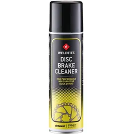 WELDTITE Bremsenreiniger 250 ml Spray für Scheibenbremsen und Bremszüge schwarz/gelb