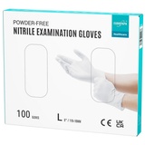 EUROPAPA EUROPAPA® 100x Nitrilhandschuhe Weiss Box Einweghandschuhe Einmalhandschuhe Untersuchungshandschuhe Nitril Handschuhe puderfrei ohne Latex unsteril latexfrei disposible gloves