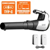 LiTHELi U20 Akku-Laubbläser inkl. 2 x 4,0 Ah