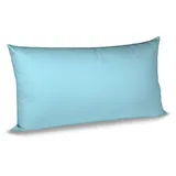 FLEURESSE Kissenbezug Satin 40 x 80 cm Blau Hellblau