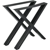 [en.casa] Tischgestell Greith 2er-Set 69 x 72 cm