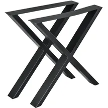[en.casa] Tischgestell Greith 2er-Set 69 x 72 cm
