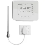 Kermi Elektro-Set inkl. Regler Funk-Comfort und Heizstab „WRX“, 1500 W in weiß / weiß /