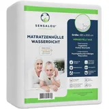 Sensalou Matratzenbezug Reissverschluss wasserdicht 180x200x20cm Encasing für Allergiker 1 St