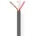 Nedis Mikrofonkabel 2X 0.23 mm2 Kupfer 100.0 m rund PVC Dunkelgrau Rolle (100 m), Audio Kabel
