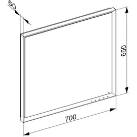 Keuco Royal Lumos Spiegel mit LED-Beleuchtung, 14597132000