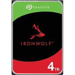 SEAGATE interne HDD-Festplatte "IronWolf 4TB", bunt (grün, schwarz, rot), 4 TB, Festplatten