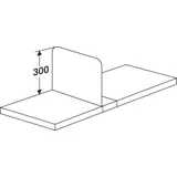 KERKMANN Aktenschrank Fachteiler verschiebbar für Büro-Regal Progress 2000 Tiefe 50cm grau