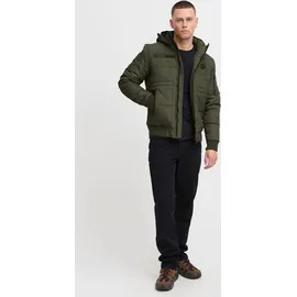 Blend BHBoris Herren Winterjacke Steppjacke Jacke gefüttert mit abnehmbarer Kapuze Reißverschlusstaschen Regular fit - Grün - M