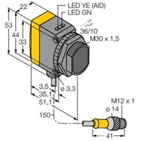 Turck Opto-Sensor QS30RXH2OUQ5