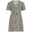 VILA Minikleid Sommerkleid Beige/Schwarz 36