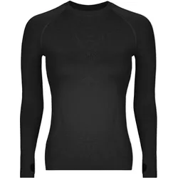 SPORTSHIRT LANGARM DAMEN SCHWARZ L