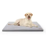 Knuffelwuff Orthopädische kuschelige Hundematte Berrith Orthopädisch Kunstfell 60x40cm Grau