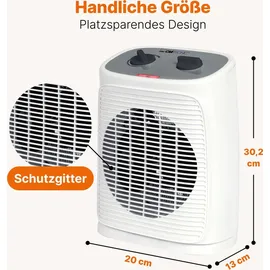 Clatronic Clatronic® Heizlüfter HL 3800 2000 W, weiß