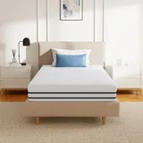 SynthoSpace Matratze 90x200 cm | H2&H3 | Ergonomische Kaltschaummatratze 7-Zonen | Bezug abnehmbar & waschbar | Oeko-TEX® | Rollmatratze 16 cm
