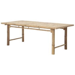 Casa Padrino Luxus Esstisch Naturfarben 200 x 100 x H. 74 cm - Rechteckiger Bambus Küchentisch - Esszimmer Möbel - Bambus Möbel - Luxus Möbel - Luxus Esszimmer Einrichtung