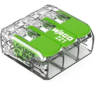 WAGO 221-423/995-012 Anschlussblock Transparent
