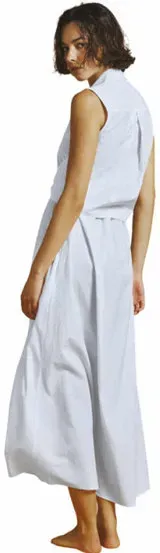 Ecoalf Chiara W - Kleid - Damen - Blue - L