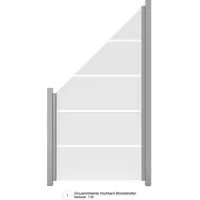 GroJa Ambiente Schräg rechts Blockstreifen 90 cm x 180/90 cm x 0,8 cm