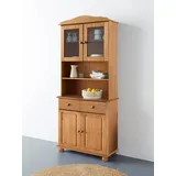 Home affaire Buffet Mette (2-St) Mit grosser Schublade und viel Stauraum hinter 4 Türen, Höhe 181cm beige