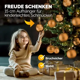 CASARIA Weihnachtskugeln 54tlg. - kupfer