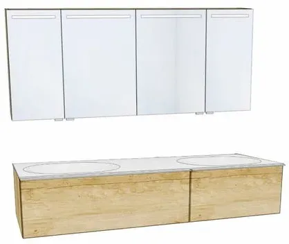 Voglauer Badkombination Valpin 60 Glas