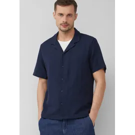 s.Oliver Lässiges Strukturhemd mit Reverskragen - blau - XL
