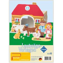 Peter Bausch GmbH & Co. KG PEBARO 350/3S - Laubsägevorlage Bauernhof I, 4 Platten, Größe DIN A4