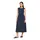 Cartoon Druckkleid A-Linie Blau 40