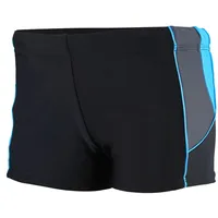 Aquarti Kurze Badehose Schwarz/Grau/Blau 152