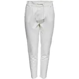 Only Damen Onlpoptrash Easy Colour Pant PNT Noos Hose 15115847,Blanc (Cloud Dancer),S / 30L