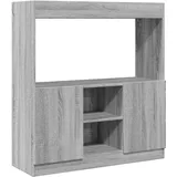 vidaXL Highboard Grau Sonoma 92x33x100 cm Holzwerkstoff