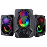 Philips No Fear Lautsprecher Set - 3 Stück - Leuchtend - USB-Anschluss - Bluetooth/Aux - Schwarz