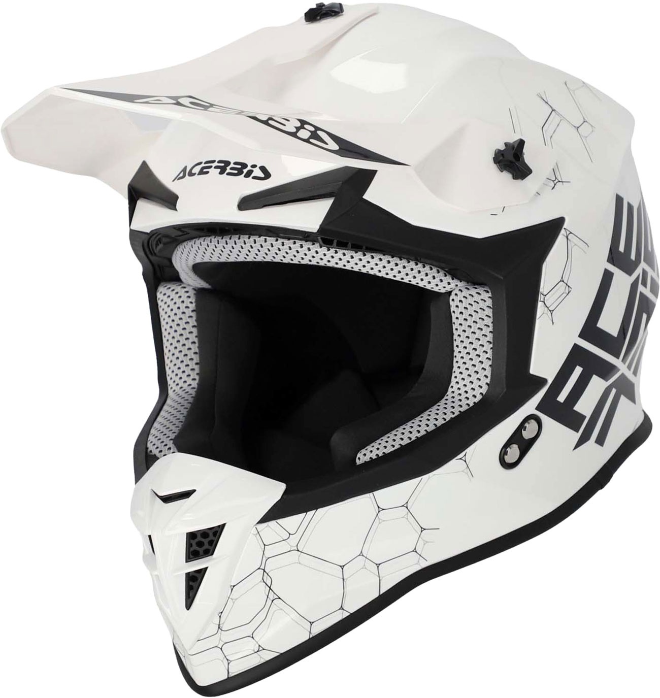 Acerbis Linear S24, casque à croix - Blanc - M