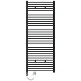 luxebath Badheizkörper Elektrisch 750x1800 mm Anthrazit gerade Heizstab 1200W